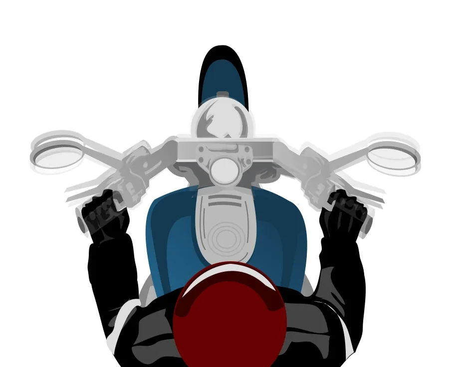 Illustration de VTT / motoneige – Conduite sécurisée